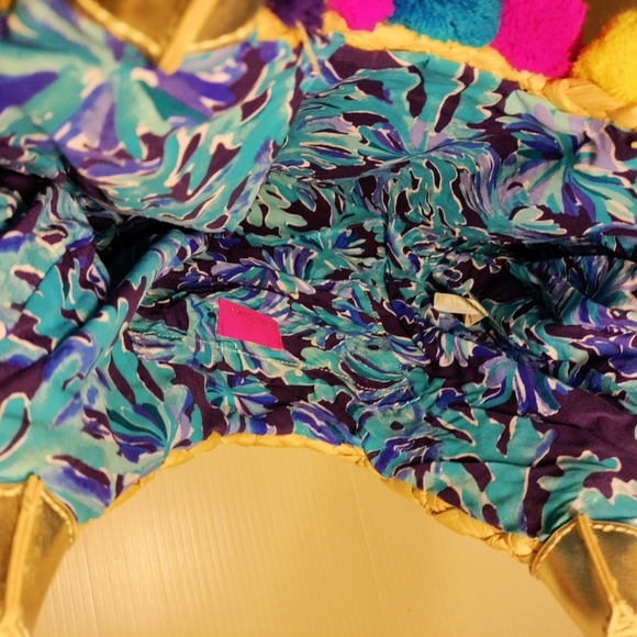 Lilly Pulitzer Positano Large Straw Tote - Picture 9 of 9